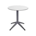 Стол QUATRO FOLD ø 70 ANTRACITE-WHITE1